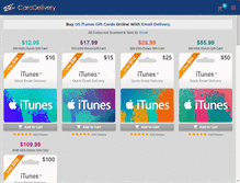 Tablet Screenshot of carddelivery.com
